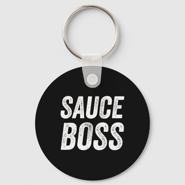 Porte-clés Sauce Boss Chef Bbq Cook Food Humorousa  (Recto)