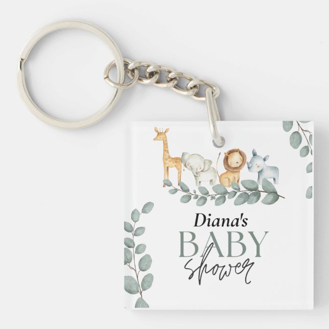 Porte-clés sauvage un 1er anniversaire, jeune sauvage trois 2 (Devant)