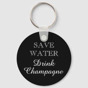 Porte-clés SAUVER L'EAU BOIRE CHAMPAGNE vin buveur porte - cl
