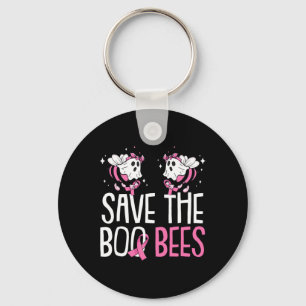 Porte-clés Sauvez la conscience du cancer du sein Boo Bees Ha
