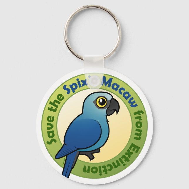 Porte-clés Sauvez la Macaw de Spix de l'extinction (Recto)