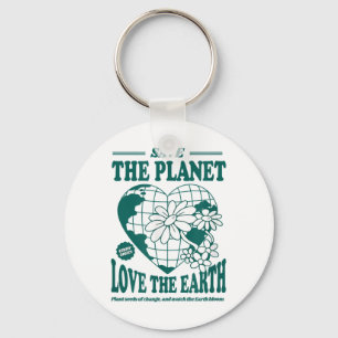 Porte-clés Sauvez La Planète Aimer La Terre De l'environnemen