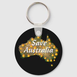 Porte-clés Sauvez l'Australie de la catastrophe de Bushfire
