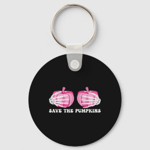 Porte-clés Sauvez les lauréats Citrouille du cancer du sein d