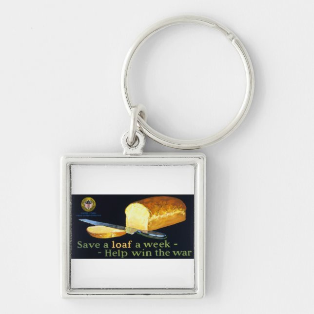 Porte-clés Sauvez un pain par semaine ~ aider à gagner la gue (Devant)