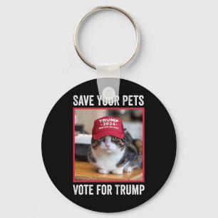 Porte-clés Sauvez Vos Animaux Votez Trump Élection Américaine