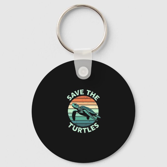 Porte-clés Save The Turtles Animal Turtle Pet Lover (4) (Recto)