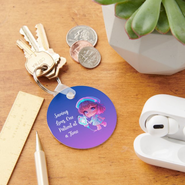 Porte-clés Saving Lives, One Patient at a Time Key Ring (Bureau)