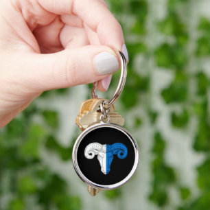 Porte-clés SCA Silver Desert Round, petit (1,44 po) keychain