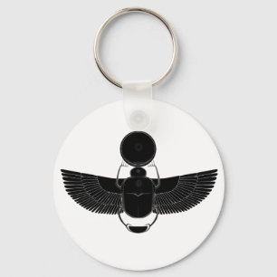 Porte-clés Scarabée noir et blanc