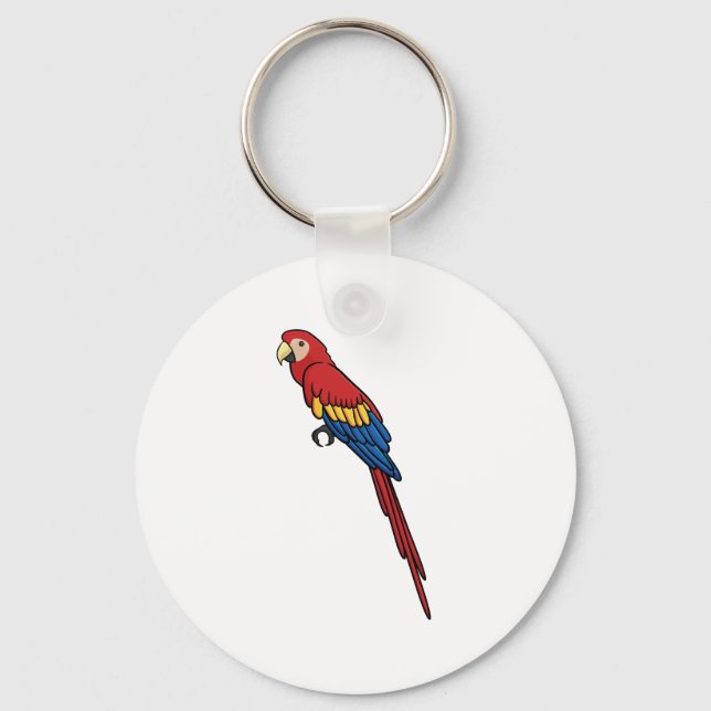 Porte-clés Scarlet Macaw (Recto)