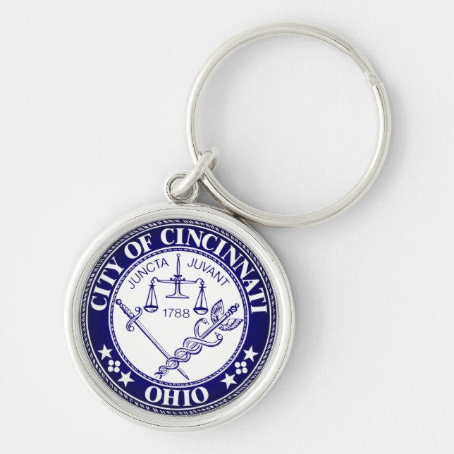 Porte-clés Sceau de la ville de Cincinnati, Ohio (Devant)