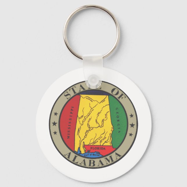 Porte-clés Sceau d'État de l'Alabama (Recto)
