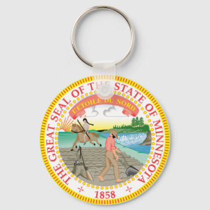 Porte-clés Sceau d'État du Minnesota