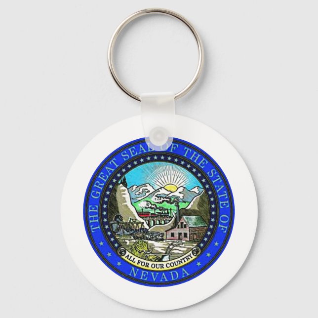 Porte-clés Sceau d'état du Nevada (Recto)