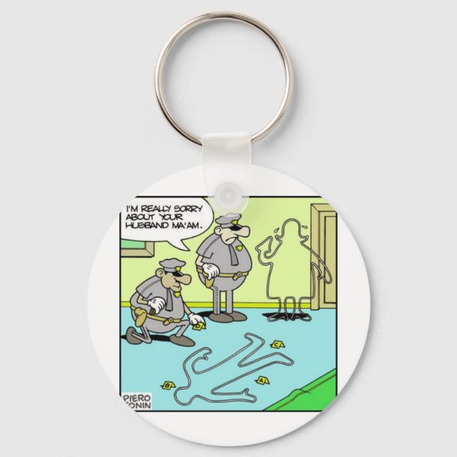 Porte-clés Scénario Funny Cadeaux policiers et Objets de coll (Recto)