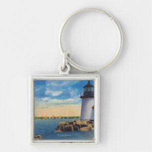 Porte-clés Scène du phare de Brant Point