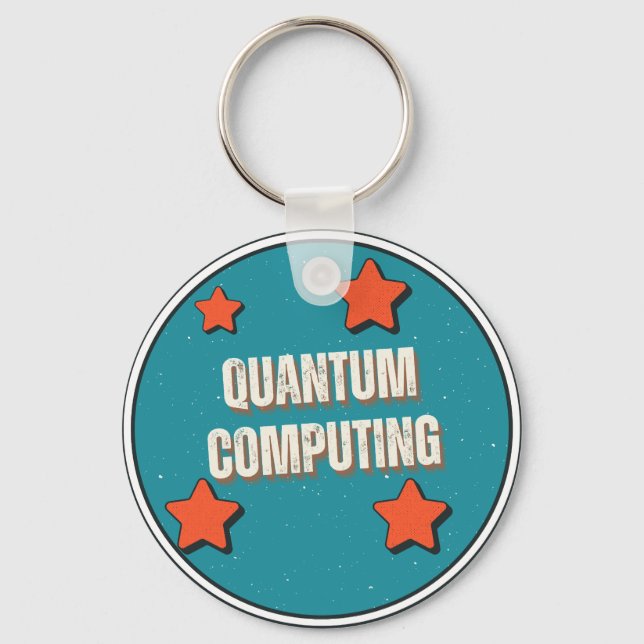 Porte-clés Science de l'informatique quantique (Recto)