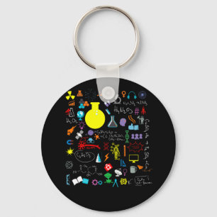 Porte-clés Science Physic Math Chemistry Biology Astronomy