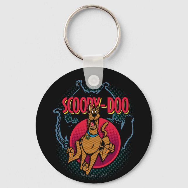 Porte-clés Scooby-Doo Running From Ghosts Graphic (Recto)