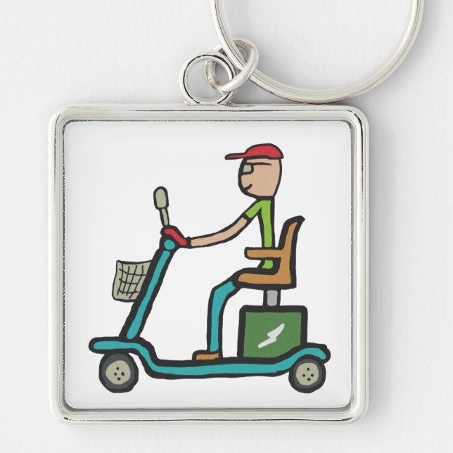 Porte-clés Scooter de mobilité (Devant)