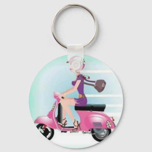 Porte-clés Scooter fille (Recto)