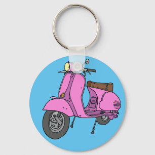 Porte-clés Scooteur rose