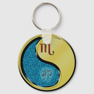Porte-clés Scorpio et lapin métallique