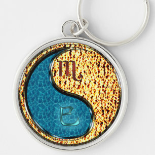 Porte-clés Scorpio et serpent de feu