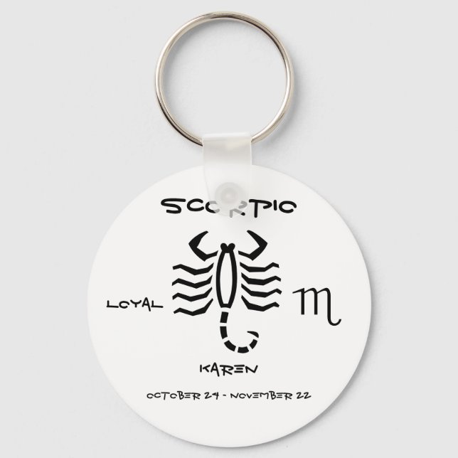 Porte-clés Scorpio personnalisé (Recto)