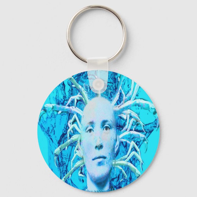 Porte-clés Scorpion bleu (Recto)