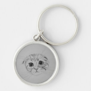 Porte-clés Scottish Fold Kitten Porte - clé