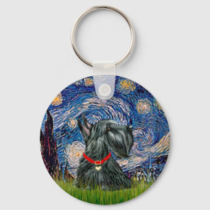 Porte-clés Scottish Terrier 12c -Starry Night
