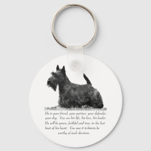 Porte-clés Scottish Terrier Keepsaké - chien mâle
