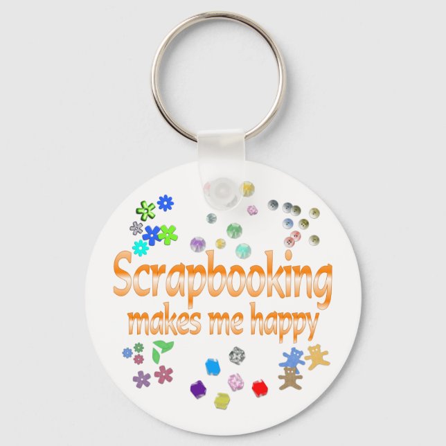 Porte-clés Scrapbooking (Recto)