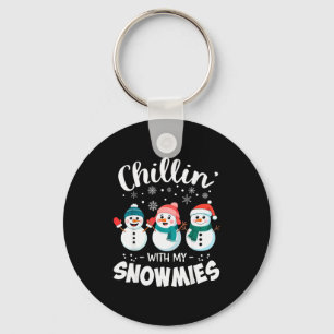 Porte-clés Se détendre avec mes Snowmies Prof de bonhomme de 