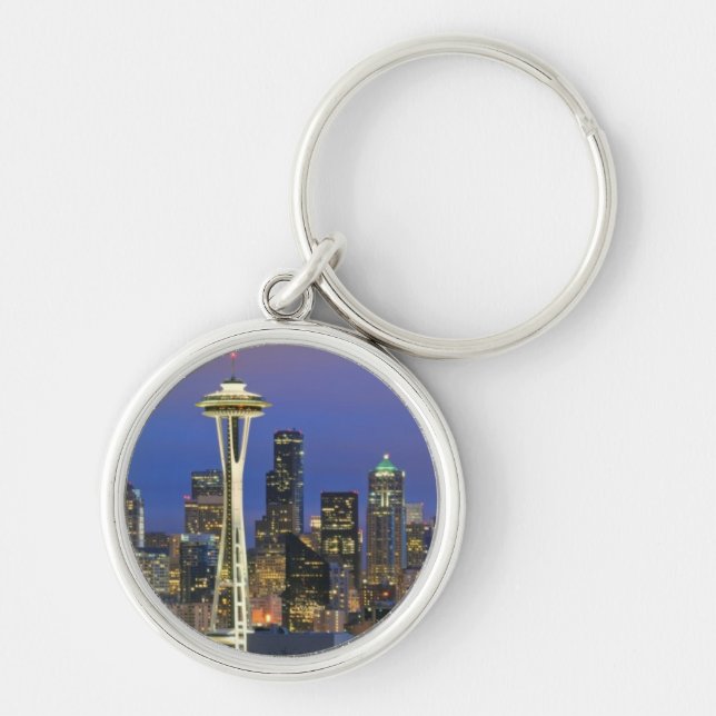 Porte-clés Seattle vu du parc de Kerry dans la Reine Anne (Devant)