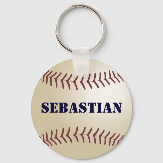 Porte-clés Sebastian Baseball Keychain par 369MyName (Recto)