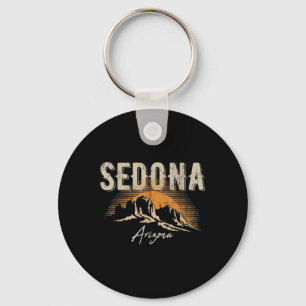 Porte-clés Sedona Arizona Vintage Montagnes Coucher de soleil