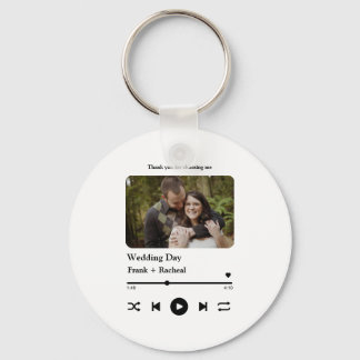 Porte-clés Sélection personnalisée de musique photo pour les