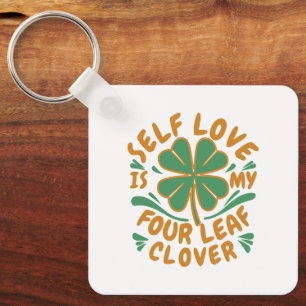 Porte-clés Self Love Four Leaf Clover Porte - clé - Inspirati