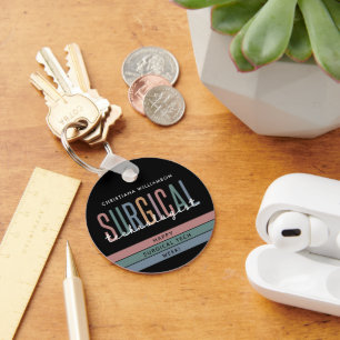 Porte-clés Semaine ou technologie de technologue chirurgical 