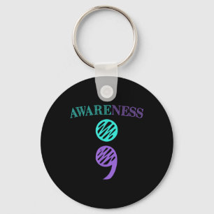 Porte-clés Semicolon Sensibilisation à la prévention du suici