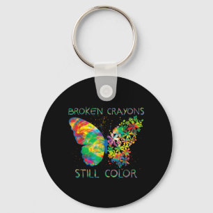 Porte-clés Sensibilisation à la santé mentale Stay Colorfuls