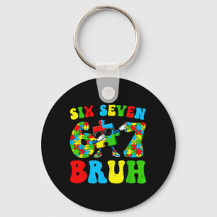 Porte-clés Sensibilisation à l'autisme Garçons Bruh Six Sept 