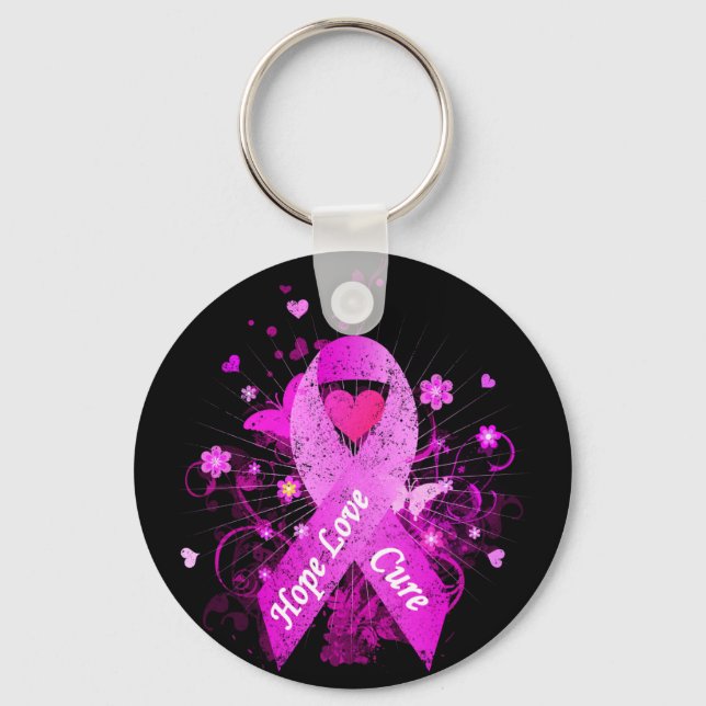 Porte-clés Sensibilisation au cancer du sein (Recto)