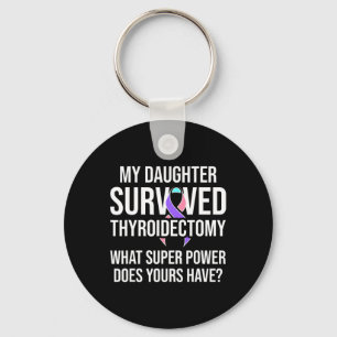 Porte-clés Sensibilisation au cancer Fille Guerrier Survivant