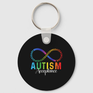 Porte-clés Sensibilisation sur l'autisme Acceptation Infinity
