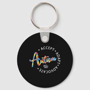 Porte-clés Sensibilisation sur l'autisme Accepter Adapt Advoc