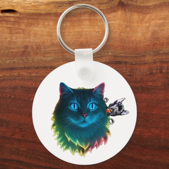 Porte-clés séoul avec chats (Recto)